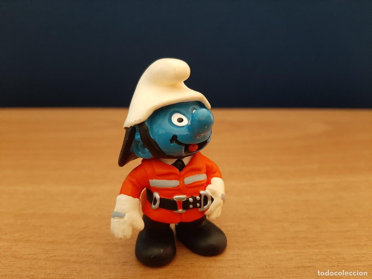 Figuras de goma y PVC: PITUFO BOMBERO - SCHLEICH - Foto 4