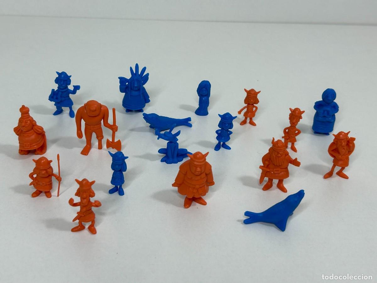 Figuras de Goma y PVC: FIGURAS DUNKIN WICKIE VIKINGO A&Ntilde;OS 70,,,PANRICO,PHOSKITOS,CROP&Aacute;N