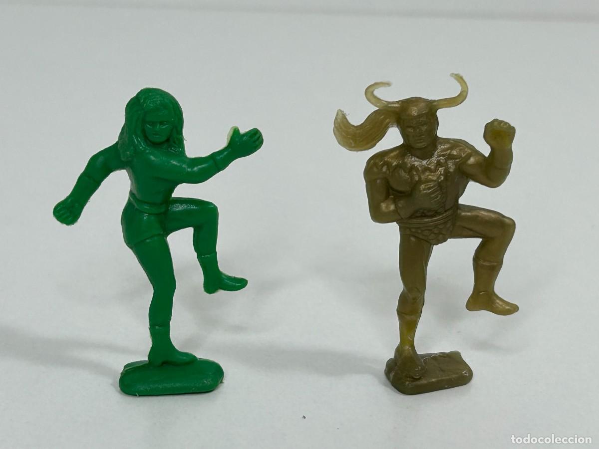 Figuras de Goma y PVC: FIGURAS DUNKIN SUPER HEROES A&Ntilde;OS 70,,,PANRICO,PHOSKITOS,CROP&Aacute;N