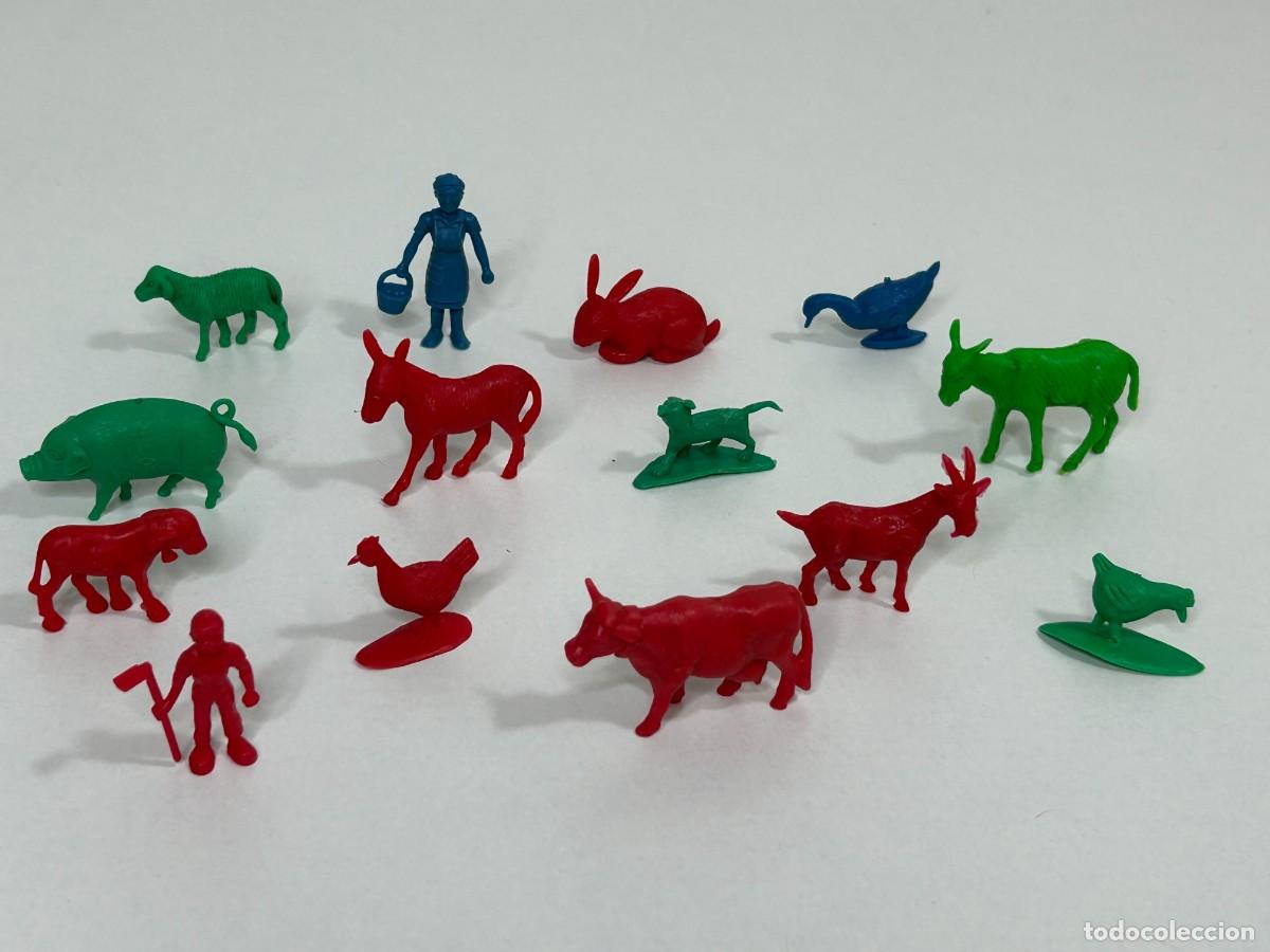 Figuras de Goma y PVC: FIGURAS DUNKIN LA GRANJA A&Ntilde;OS 70,,,PANRICO,PHOSKITOS,CROP&Aacute;N