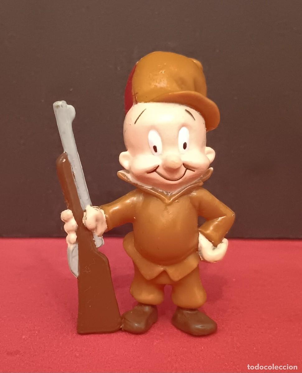 Figuras de Goma y PVC: FIGURA DE GOMA PVC SERIE LOONEY TUNES WARNWE BROS ELMER GRU&Ntilde;ON CAZADOR