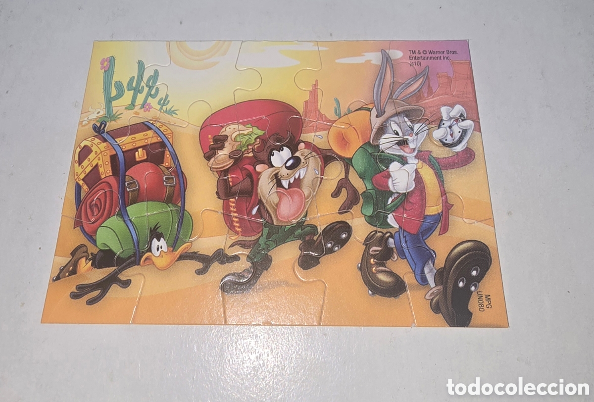 Figuras de Goma Kinder: Puzle kinder Ferrero antigua puzzle Looney Tunes UN080 colecci&oacute;n premium