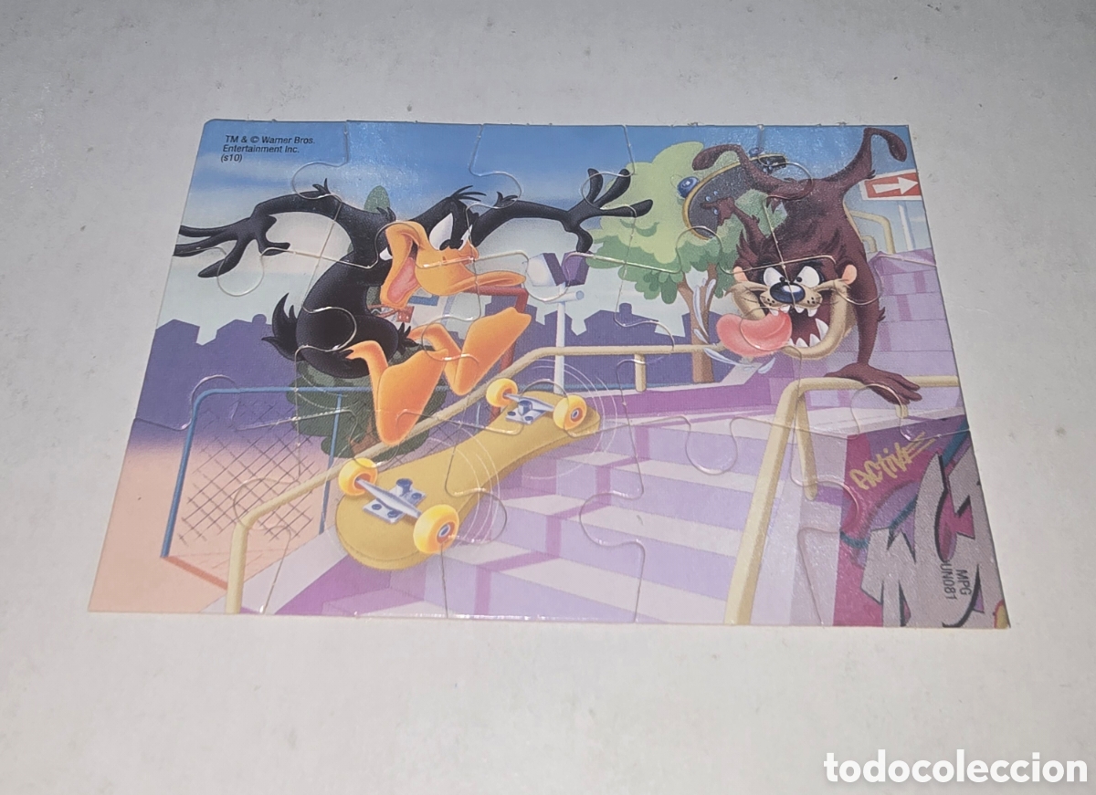 Figuras de Goma Kinder: Puzle kinder Ferrero antigua puzzle Looney Tunes UN081 colecci&oacute;n premium