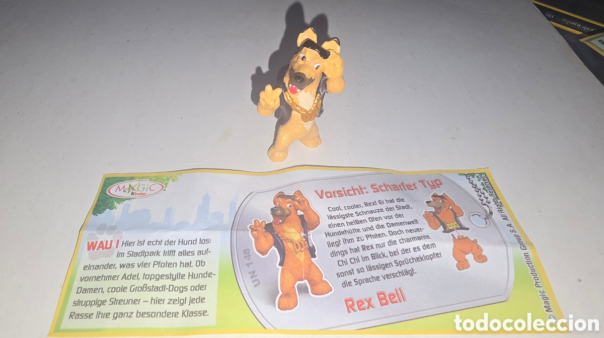 Figuras de Goma Kinder: Figura kinder UN148 + bpz perro Dog Stories a&ntilde;o 2010 mu&ntilde;eco colecci&oacute;n premium