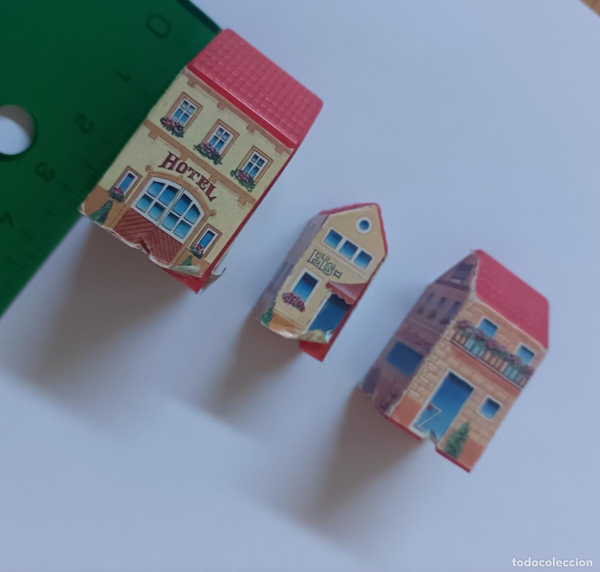 Figuras de Goma Kinder: casitas hotel casas diorama ferrero miniatura huevo kinder mini