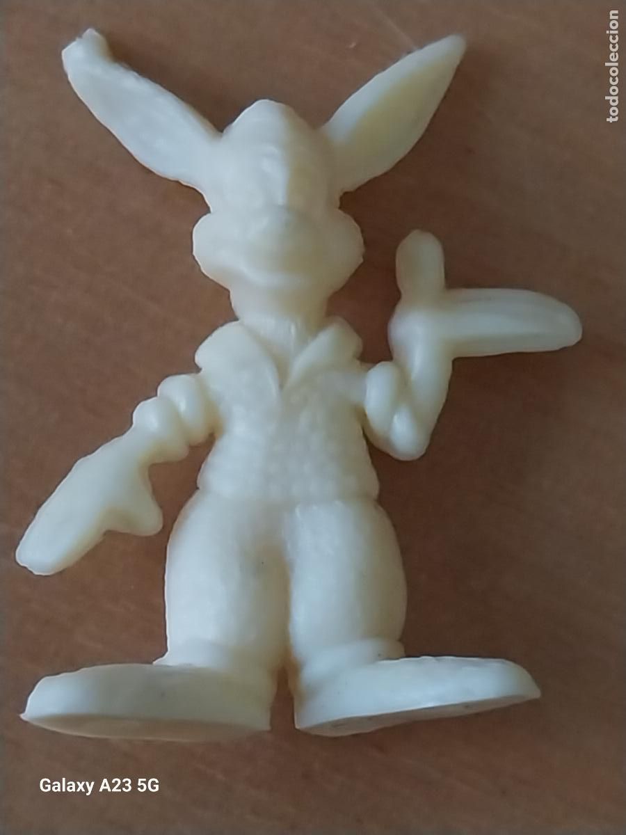 Figuras de Goma y PVC: COCA COLA DUNKIN HERMANO CONEJO FIGURA PLASTICO BLANCO ORIGINAL A&Ntilde;OS 70
