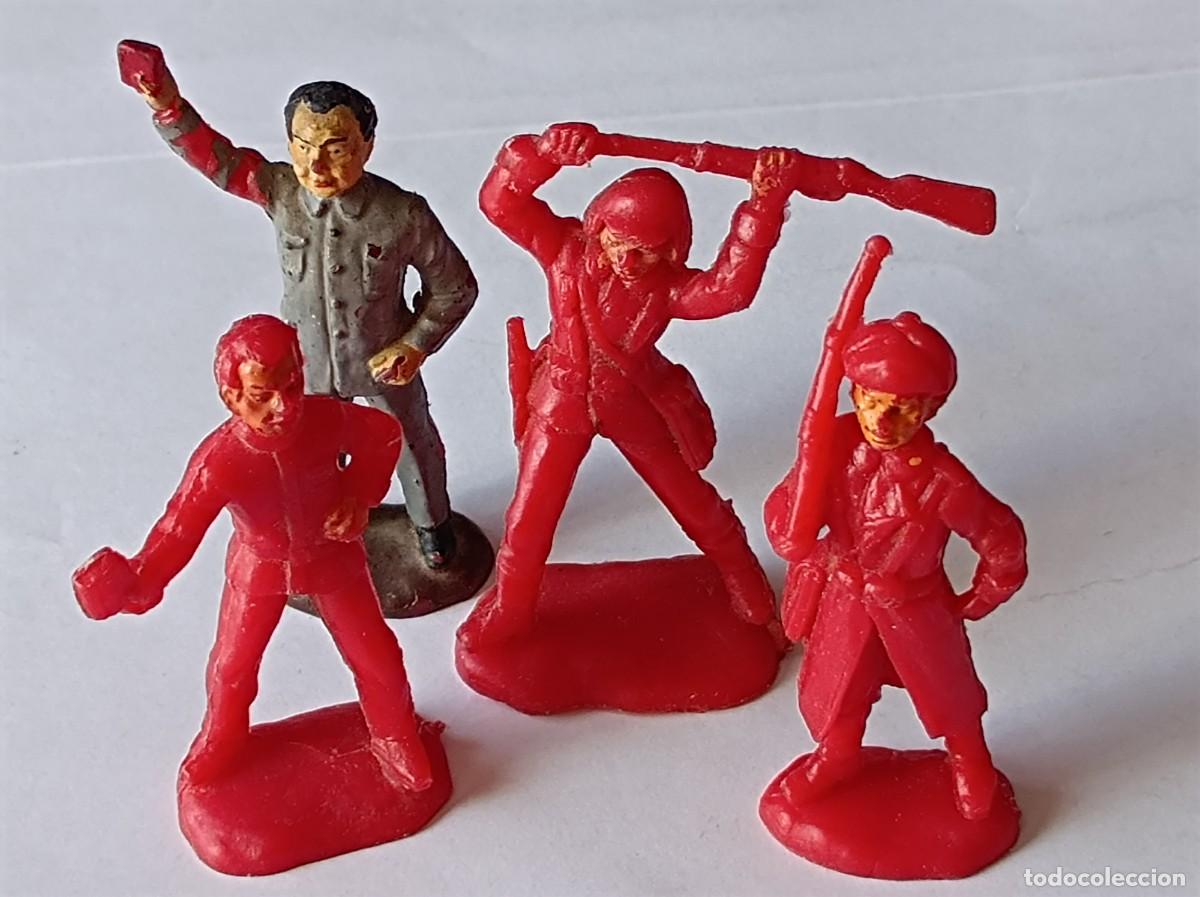 Figuras de goma y PVC: FIGURAS DE PL&Aacute;STICO FABRICANTE ATLANTIC 1:32 - MAO REVOLUCI&Oacute;N CHINA