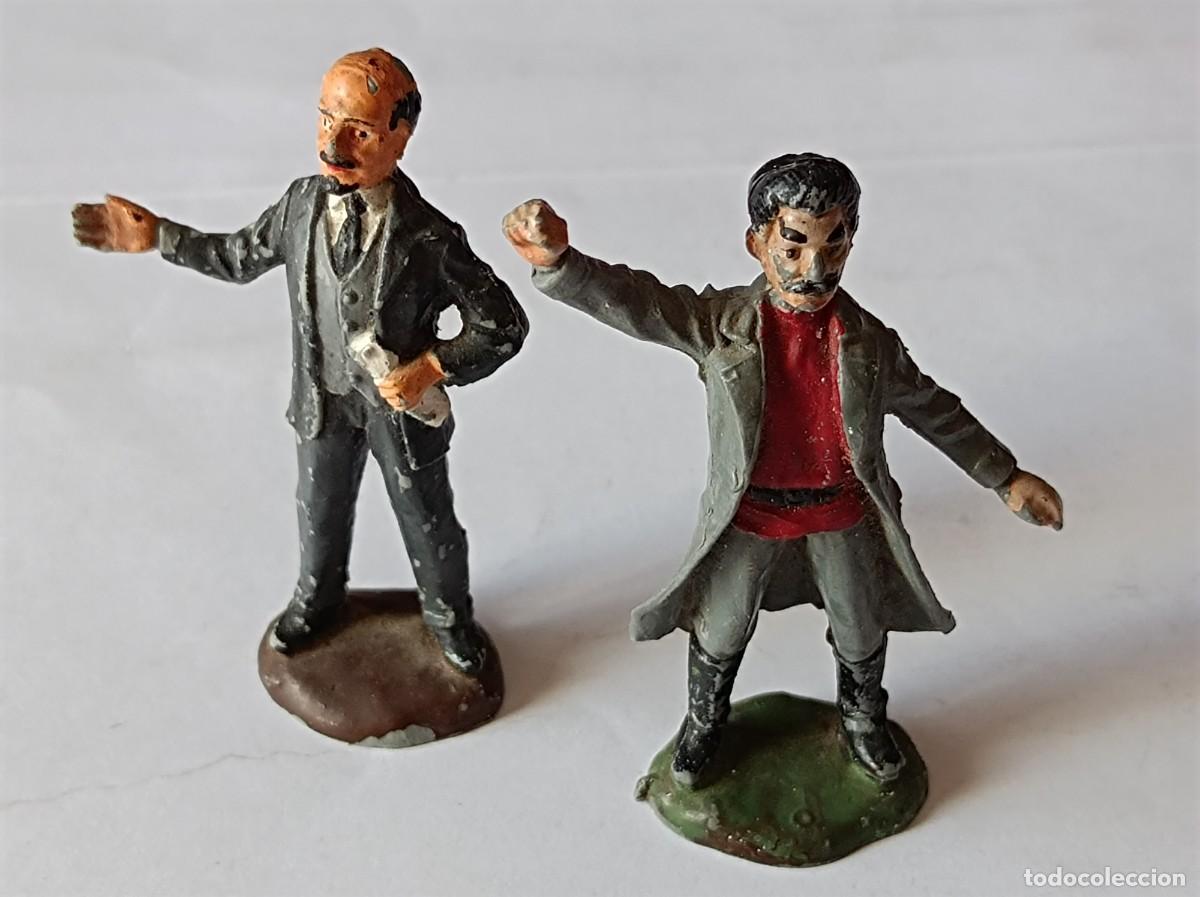 Figuras de goma y PVC: FIGURAS DE PL&Aacute;STICO FABRICANTE ATLANTIC 1:32 - LENIN STALIN REVOLUCI&Oacute;N RUSA