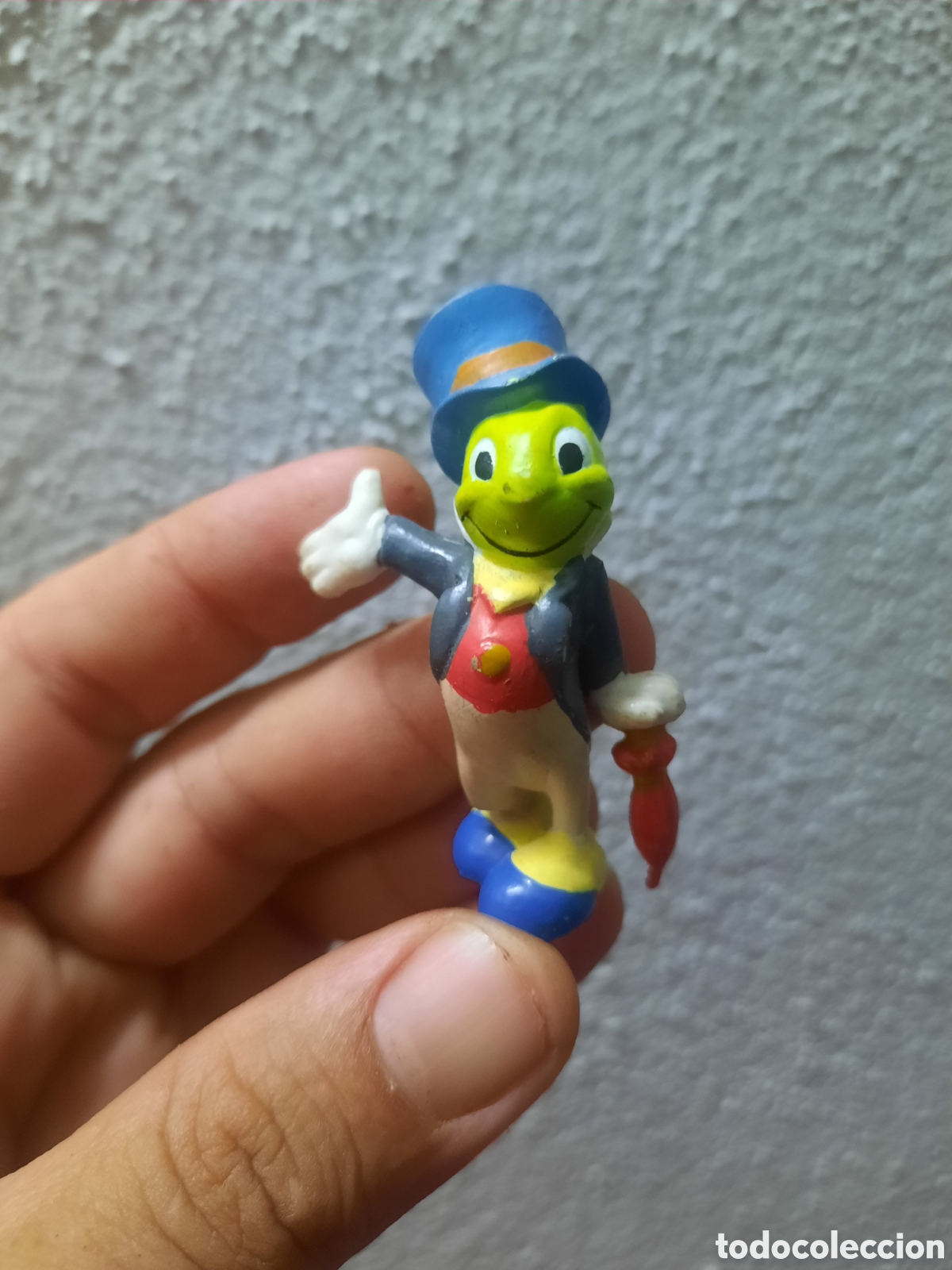 Figuras de goma y PVC: Figura Goma Pvc Personaje de Pinocho Pepito Grillo Disney Aplausse