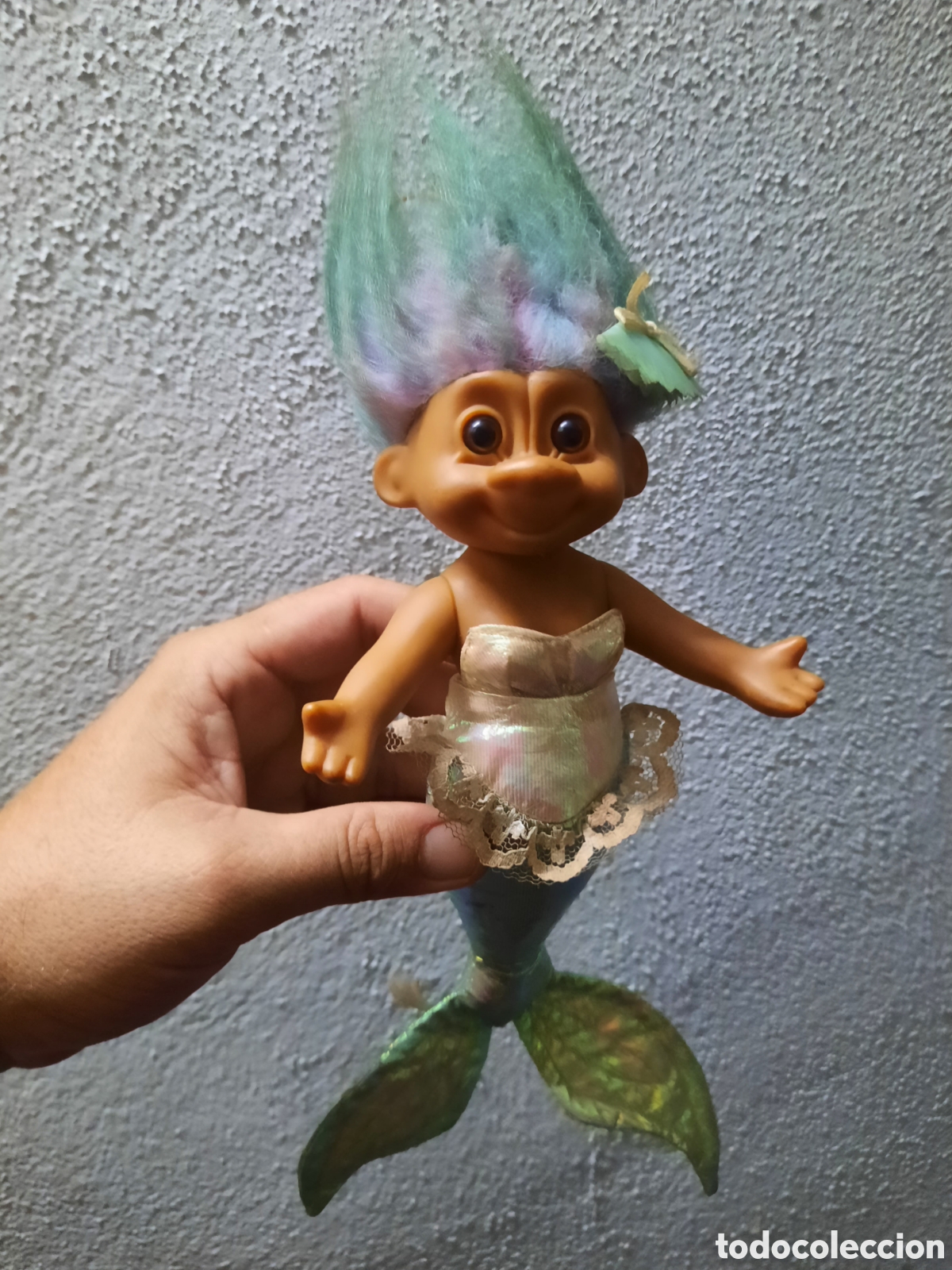 Figuras de goma y PVC: Rara Sirena Troll A&ntilde;os 90