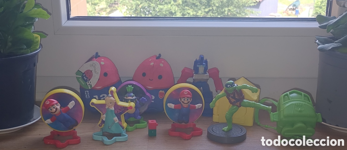 Figuras de goma y PVC: Lote de figuras Mario, tortugas Ninja, Transformers...