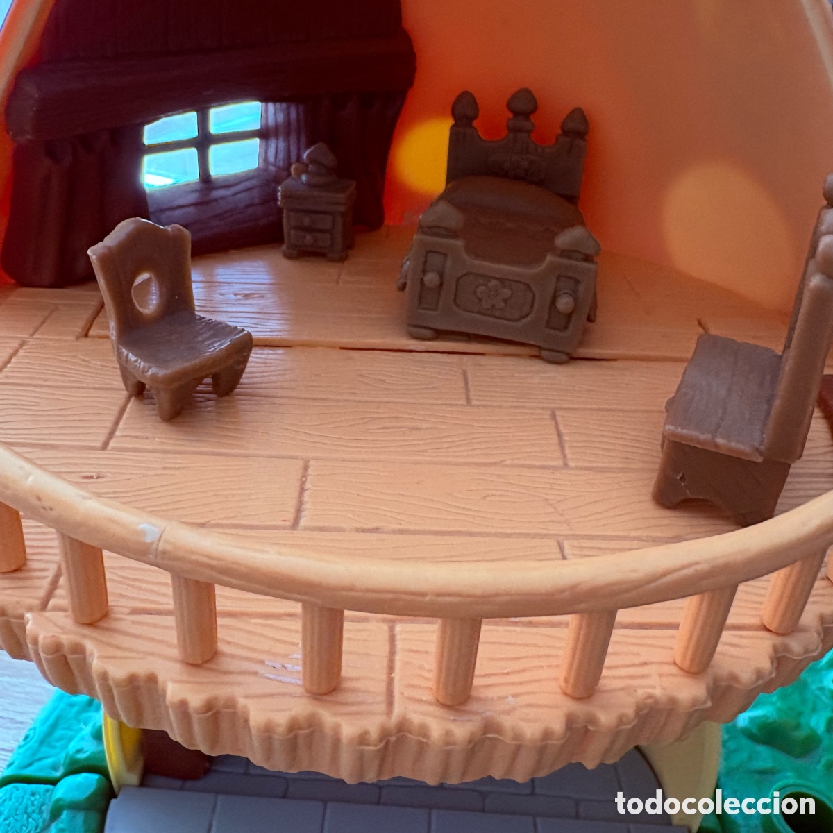 Figuras de goma y PVC: Casa seta de los pitufos de 1981 - Foto 4