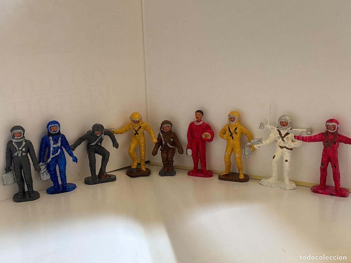 Figuras de goma y PVC: LOTE de Nueve Astronautas Comansi , Jecsan a&ntilde;os 70