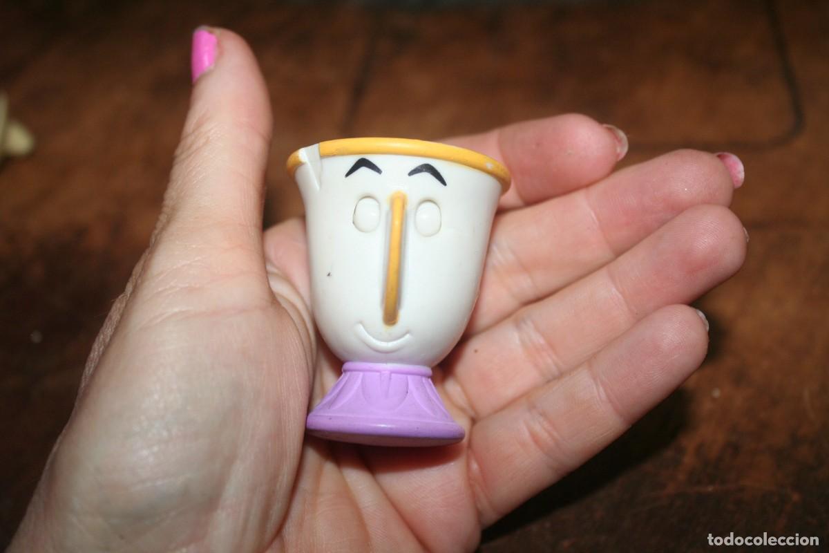 Figuras de goma y PVC: MU&Ntilde;ECA MU&Ntilde;ECO TAZA BELLA Y BESTIA 2002
