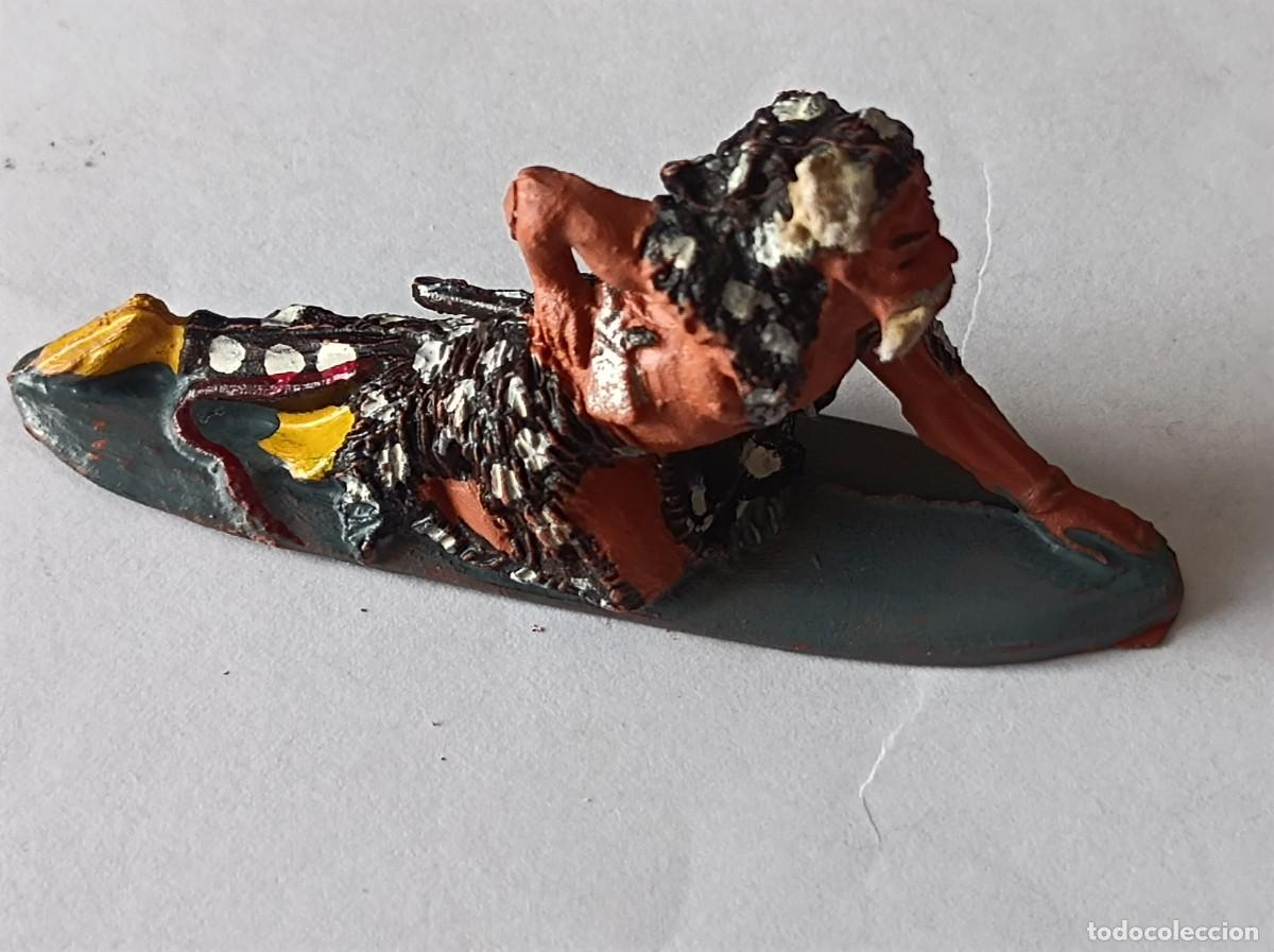 Figuras de goma y PVC: FIGURA DE GOMA AZTECA FABRICANTE PECH HERMANOS