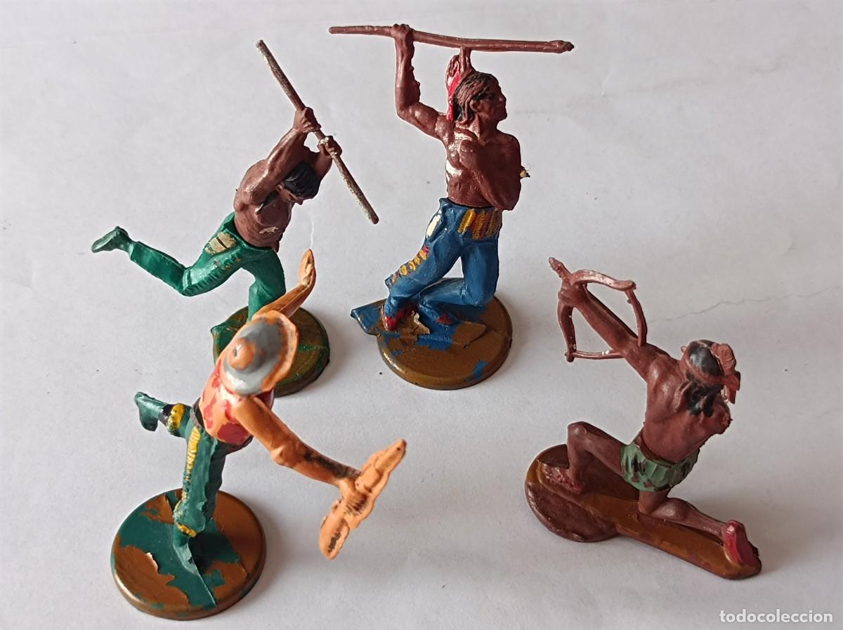 Figuras de goma y PVC: 4 FIGURAS DE GOMA SERIE OESTE FABRICANTE GAMA