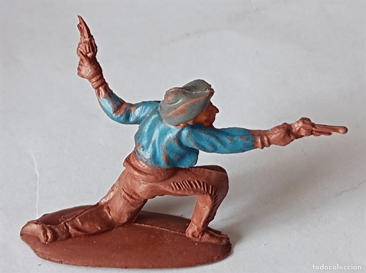 Figuras de goma y PVC: FIGURA DE GOMA SERIE OESTE VAQUERO COWBOY FABRICANTE PECH HERMANOS