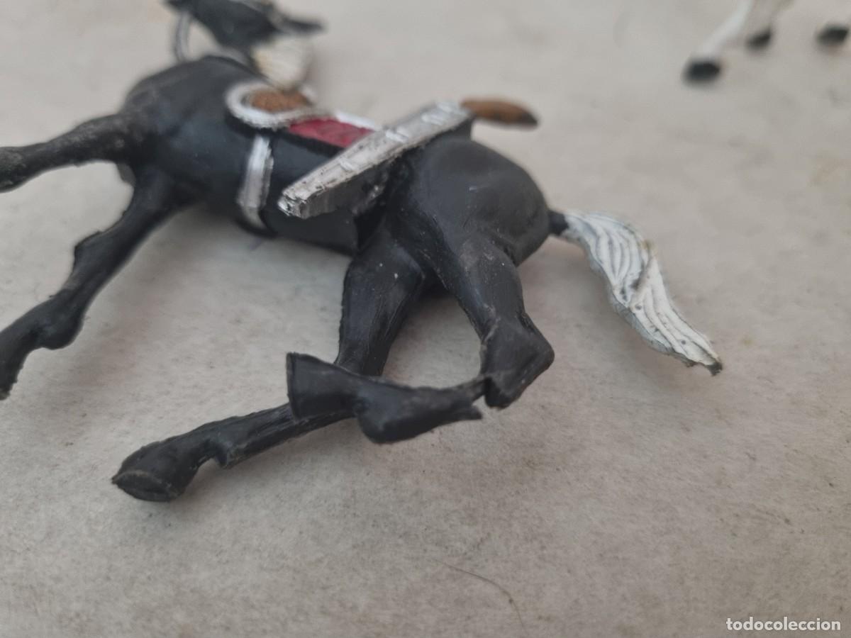 Figuras de goma y PVC: Lore de 3 caballos oeste cowboy - Foto 5