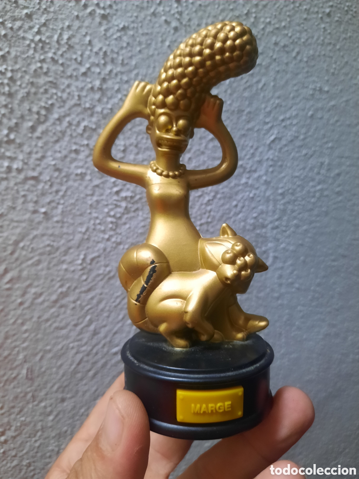 Figuras de goma y PVC: MARGE FIGURA DE PVC DORADA PROMOCIONAL BURGER KING LOS SIMPSON ENRLAG
