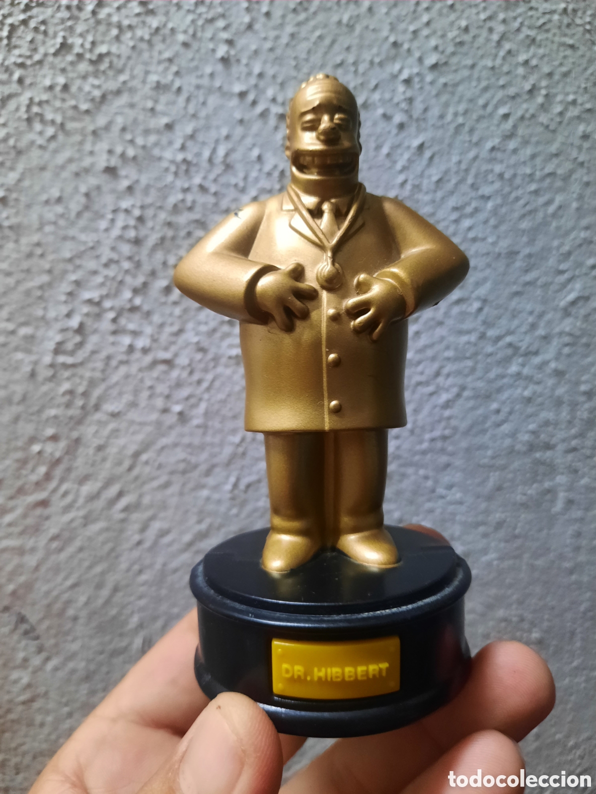 Figuras de goma y PVC: DR.HIBBERT FIGURA DE PVC DORADA PROMOCIONAL BURGER KING LOS SIMPSON ENRLAG