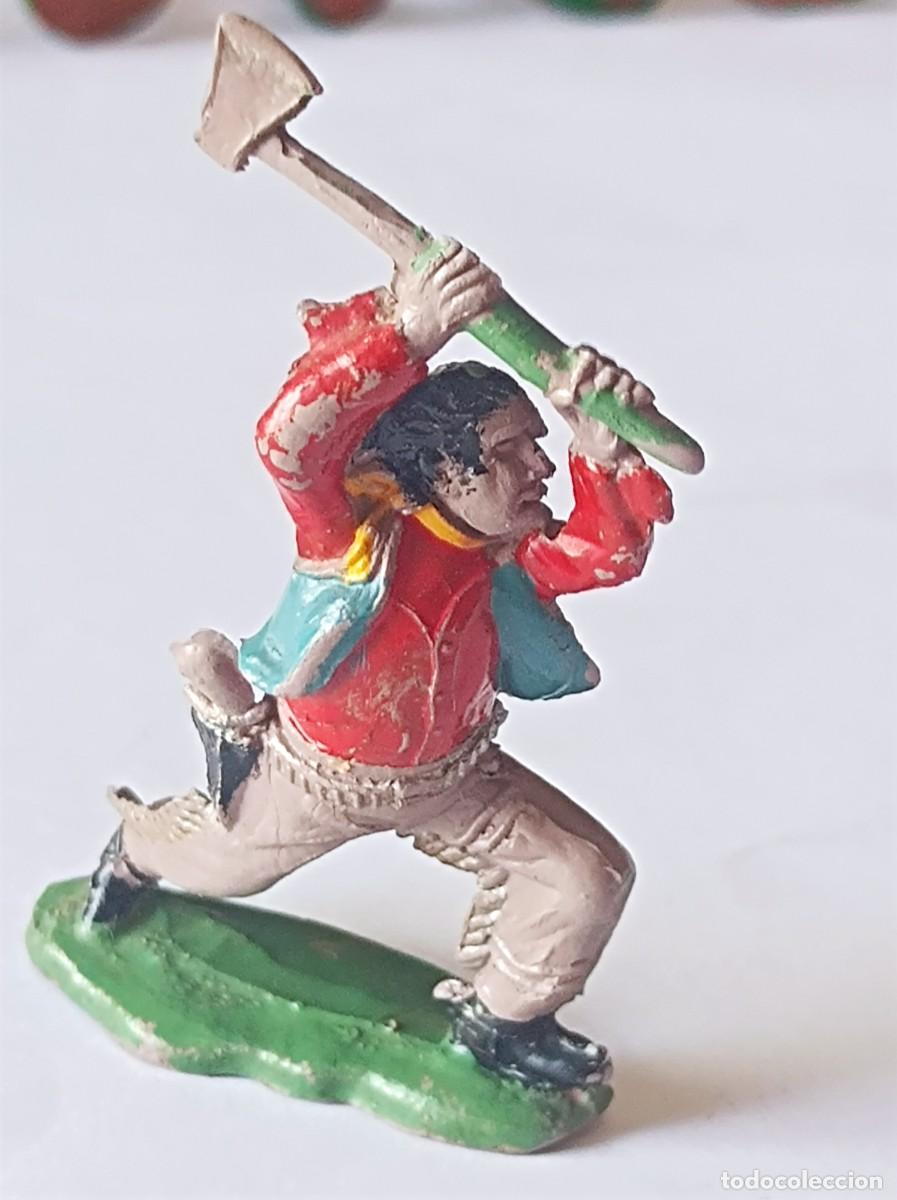 Figuras de goma y PVC: FIGURA DE GOMA SERIE OESTE VAQUERO COWBOY FABRICANTE LAFREDO