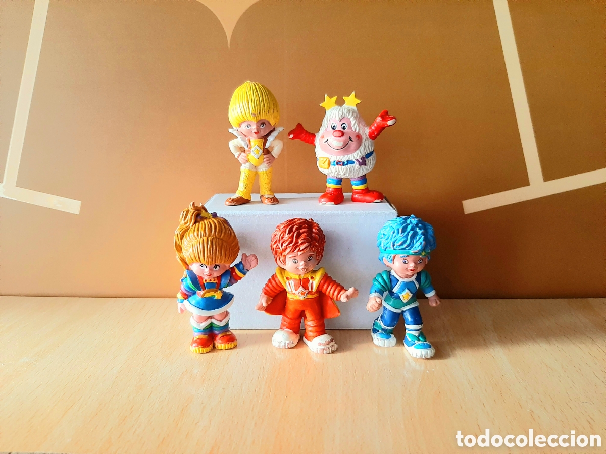 Figuras de goma y PVC: Figuras Rainbow Brite arcoiris Schleich 1983