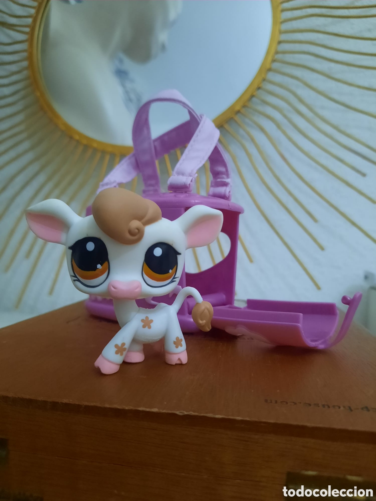 Figuras de goma y PVC: MASCOTA LITTLEST PET SHOP VACA #476 HASBRO