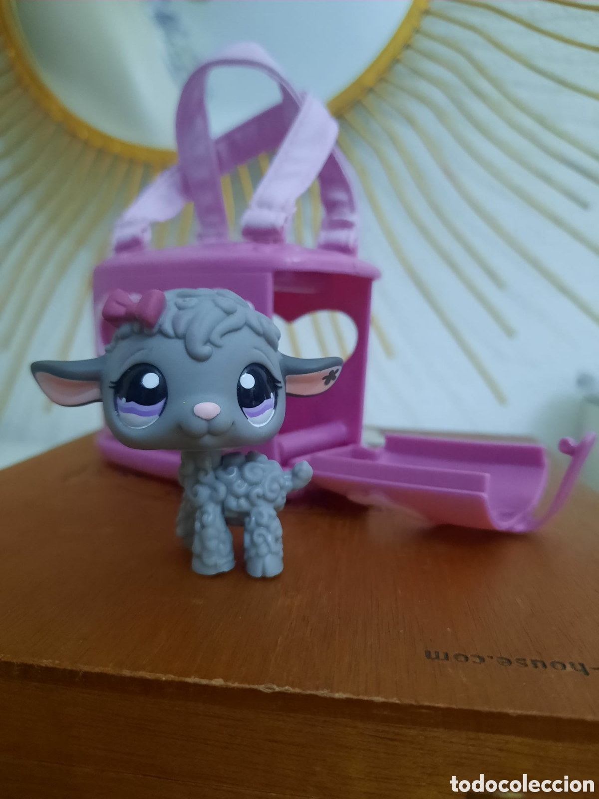 Figuras de goma y PVC: MASCOTA LITTLEST PET SHOP LPS CORDERO GRIS #477