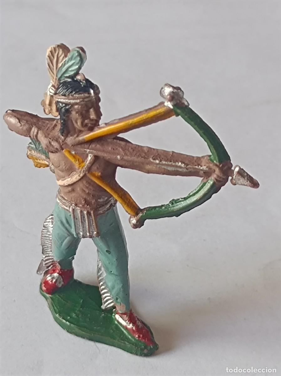 Figuras de goma y PVC: FIGURA DE GOMA SERIE OESTE INDIO CON ARCO FABRICANTE LAFREDO