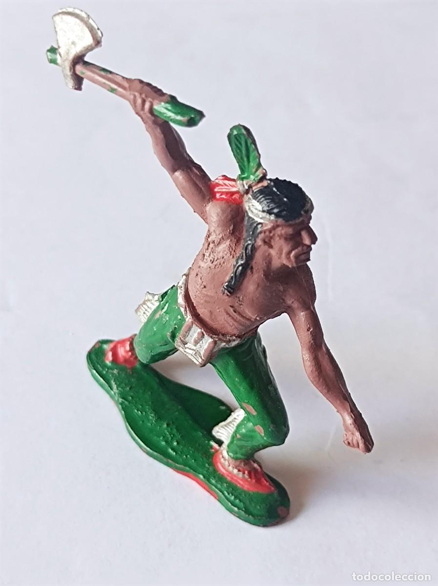 Figuras de goma y PVC: FIGURA DE GOMA SERIE OESTE INDIO CON ARCO FABRICANTE LAFREDO