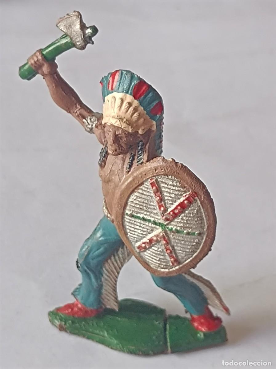 Figuras de goma y PVC: FIGURA DE GOMA SERIE OESTE INDIO CON ARCO FABRICANTE LAFREDO
