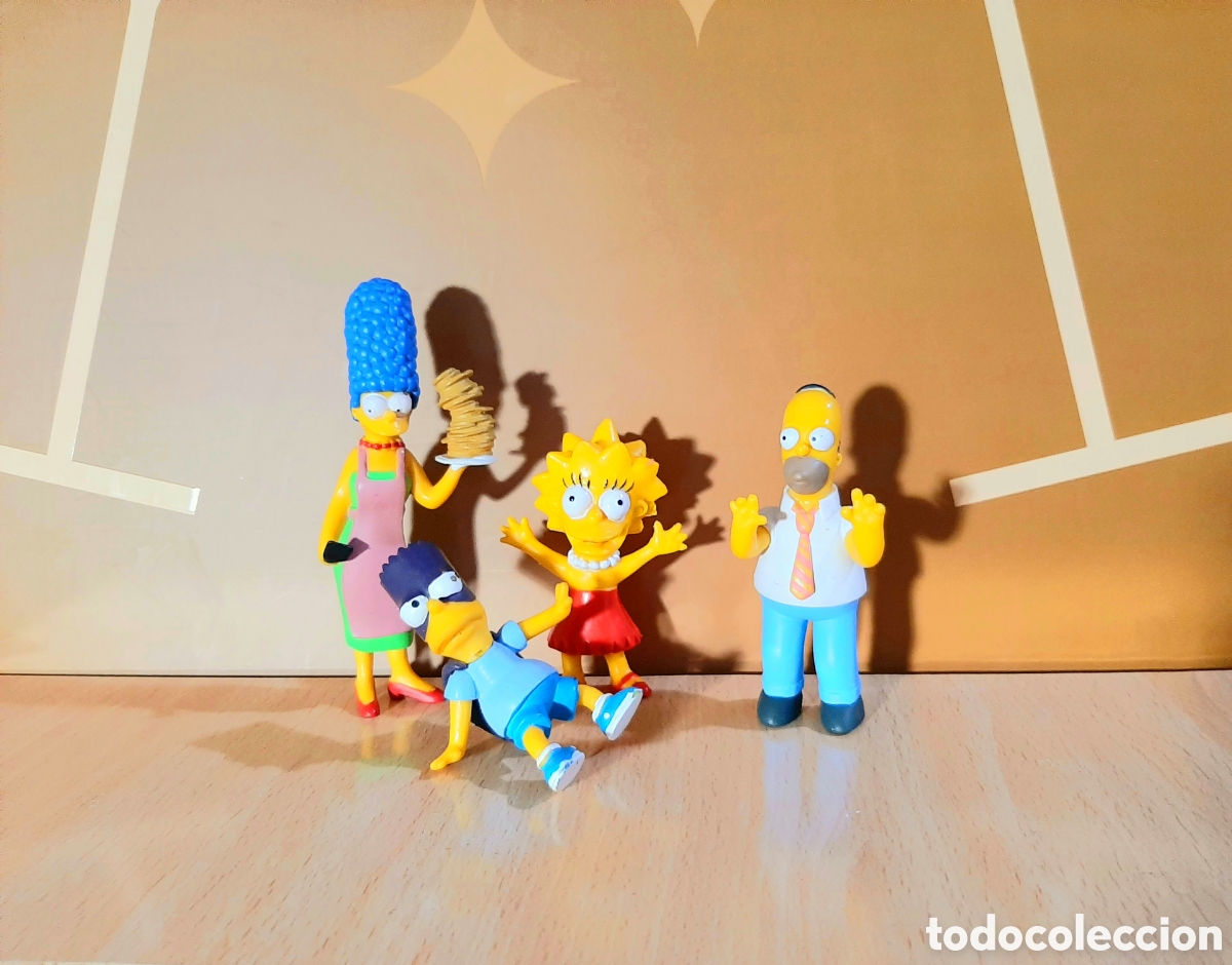 Figurines en Caoutchouc et PVC: Figuras PVC de familia Simpson Marge Homer Lisa y Bart lote
