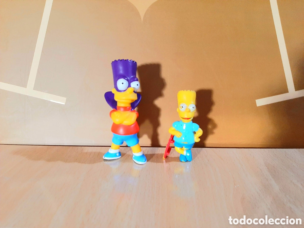 Figuras de goma y PVC: Dos figuras de Bart Simpson