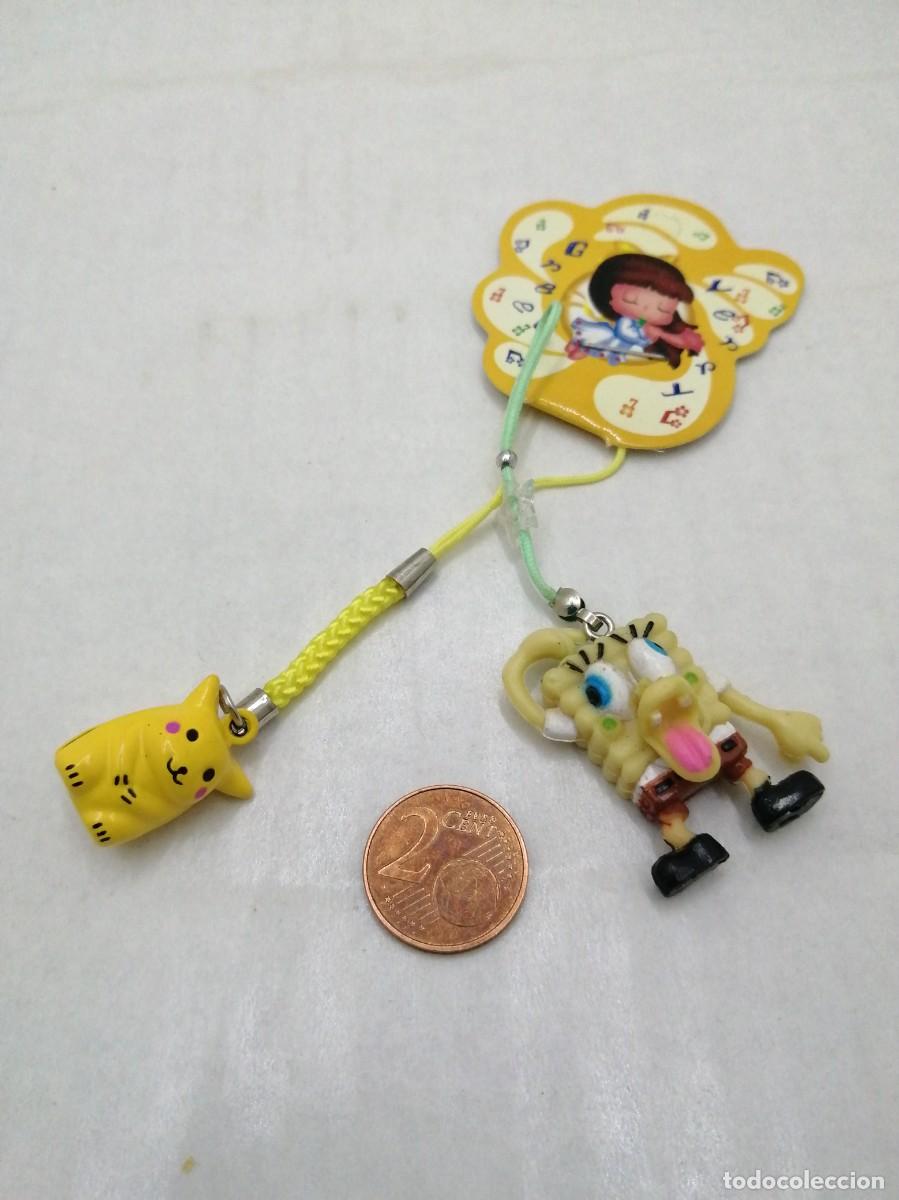 Figuras de goma y PVC: Pikachu colgante cascabel Bob Esponja colgante objetos de coleccion NUEVOS