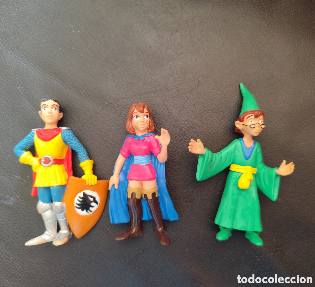Figuras de goma y PVC: Lote figuras dragones y mazmorras a&ntilde;os 90