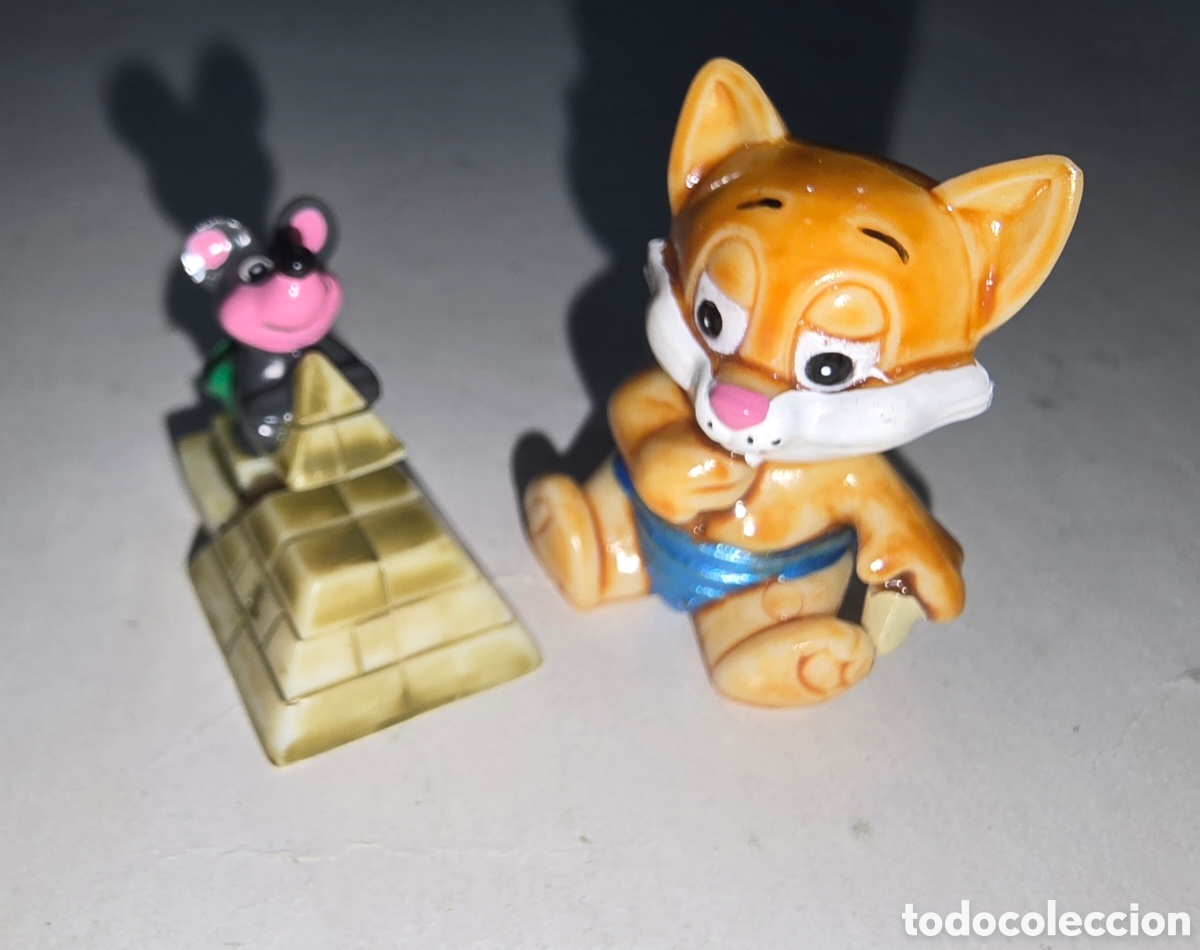 Figurines en Caoutchouc et PVC: Figura kinder Ferrero antigua gato egipcio beb&eacute; pir&aacute;mide monobloc pintada a mano mu&ntilde;eco colecci&oacute;n