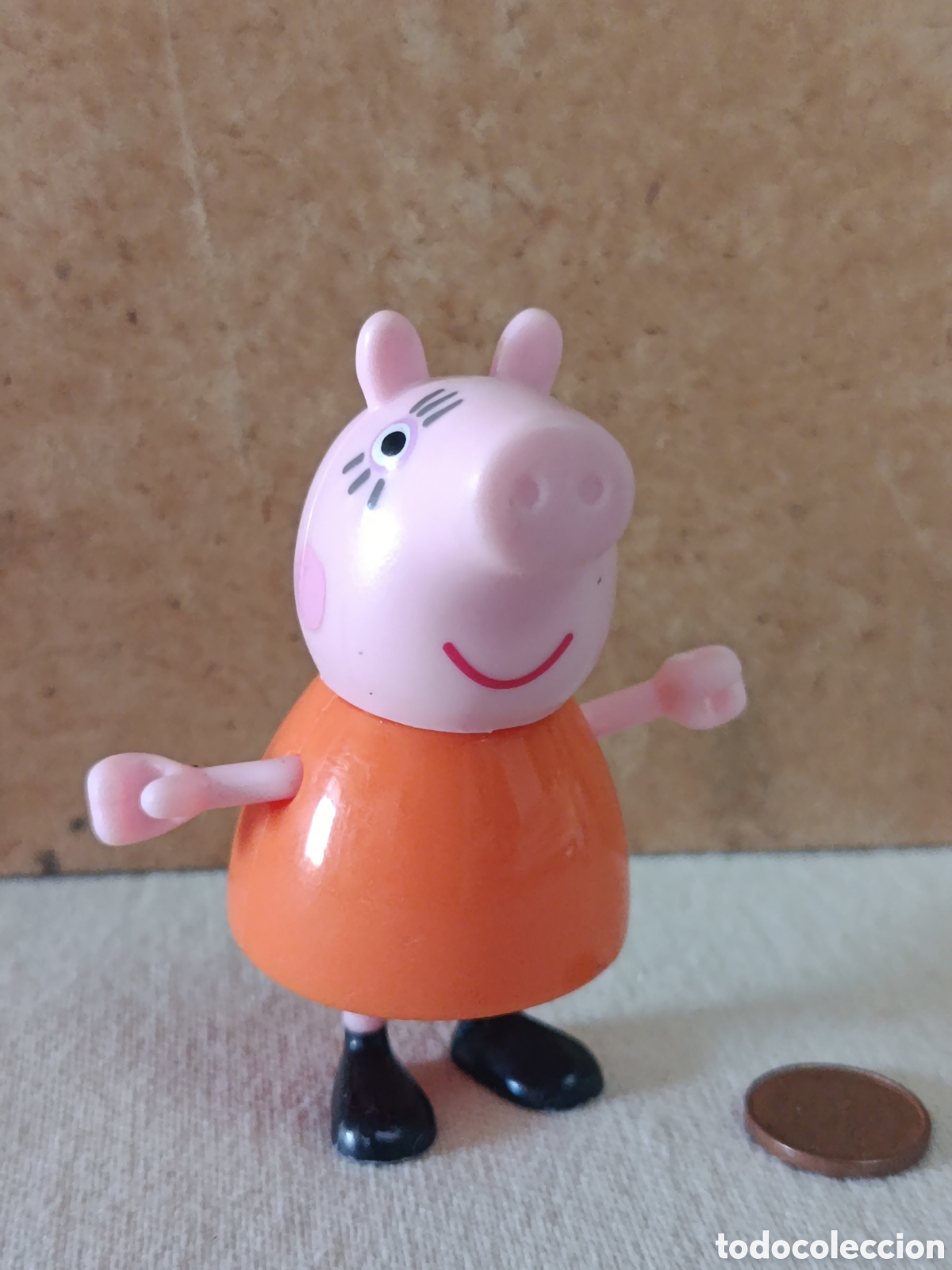 Figuras de goma y PVC: Figura pvc mama pig ( peppa pig )