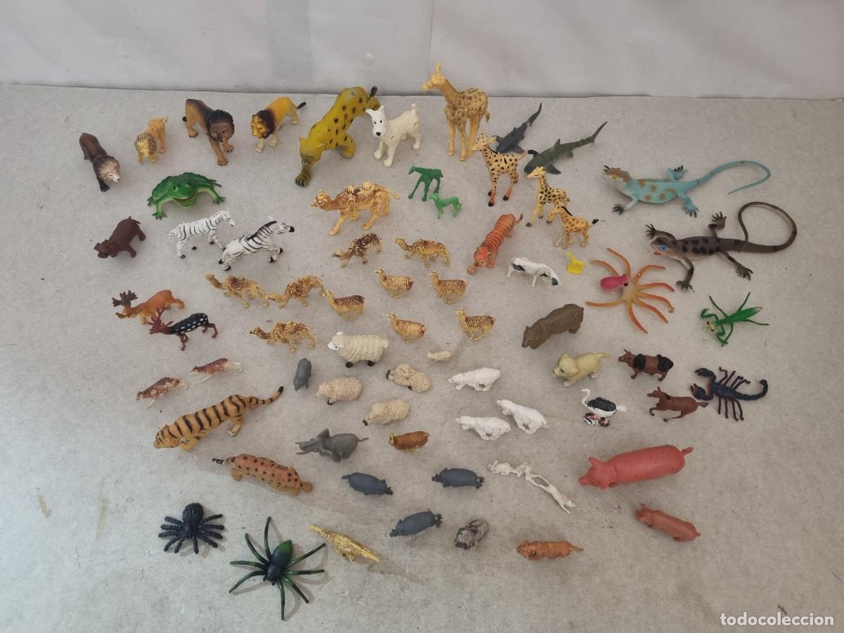 Figuras de goma y PVC: Lote de animales variados de plastico - Foto 2
