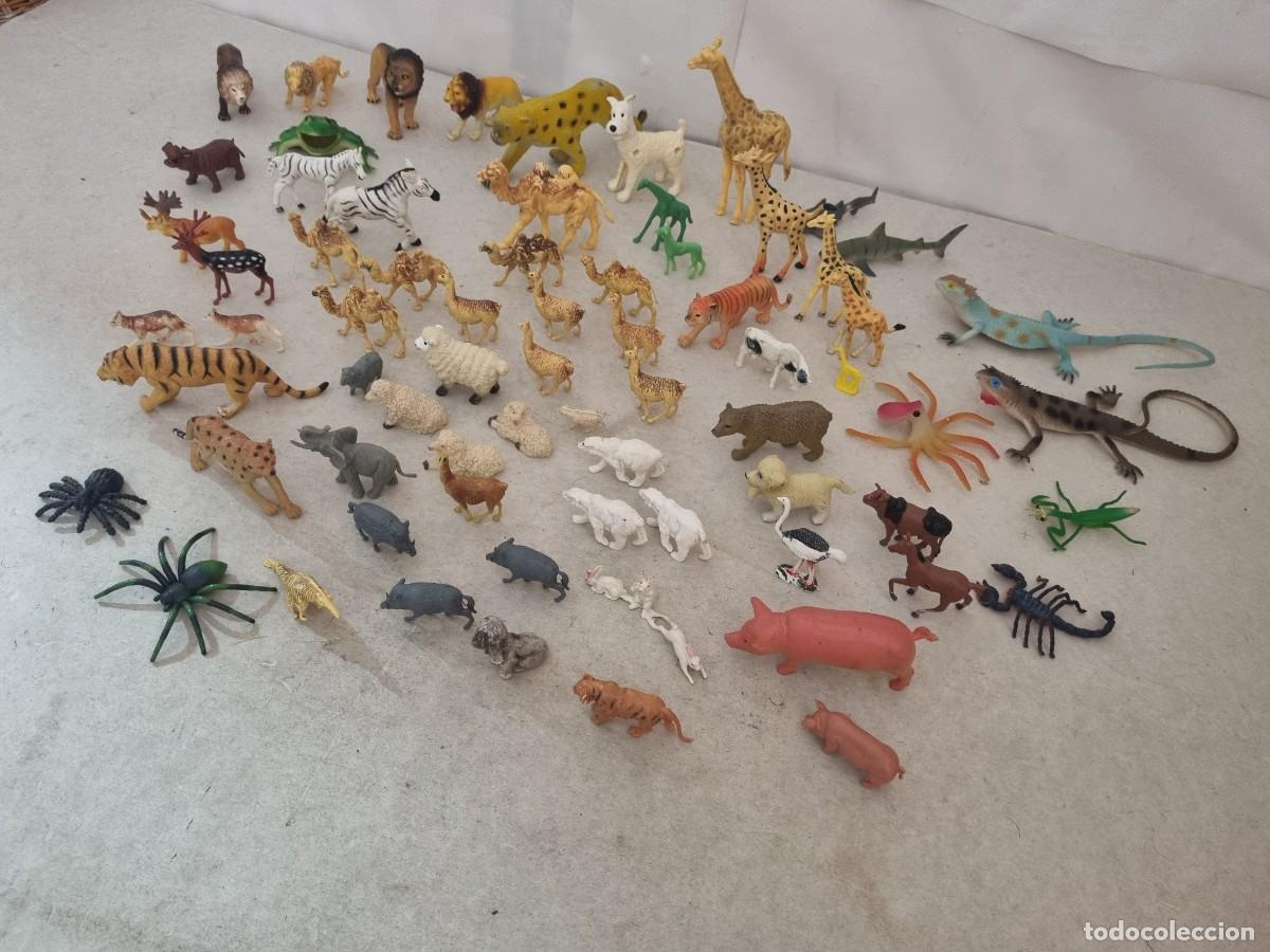 Figuras de goma y PVC: Lote de animales variados de plastico - Foto 3