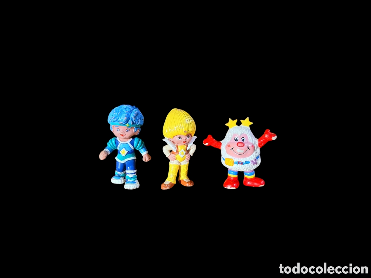 Figuras de goma y PVC: Figuras Rainbow Brite arcoiris Schleich 1983