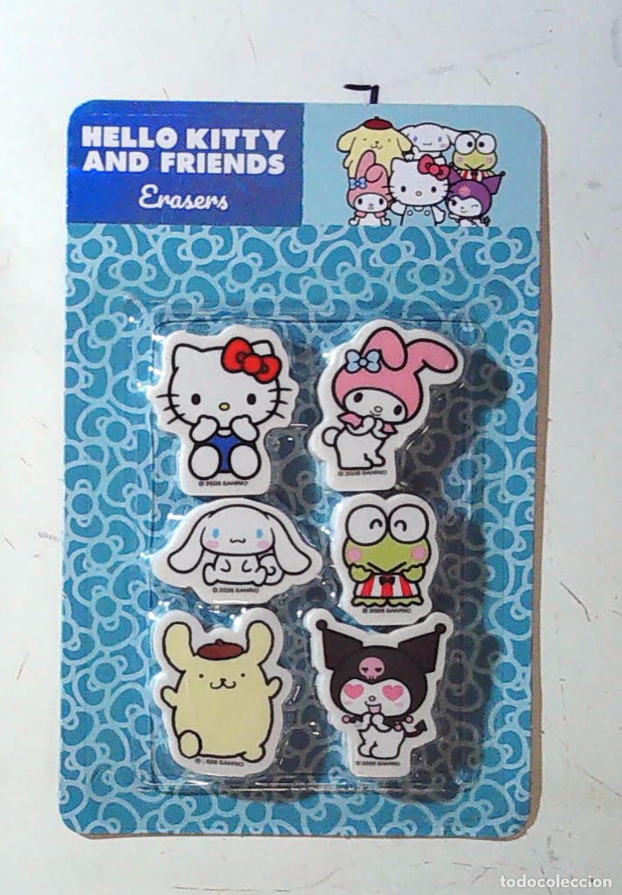 Figuras de goma y PVC: PACK GOMAS DE BORRAR SANRIO HELLO KITTY AND FRIENDS
