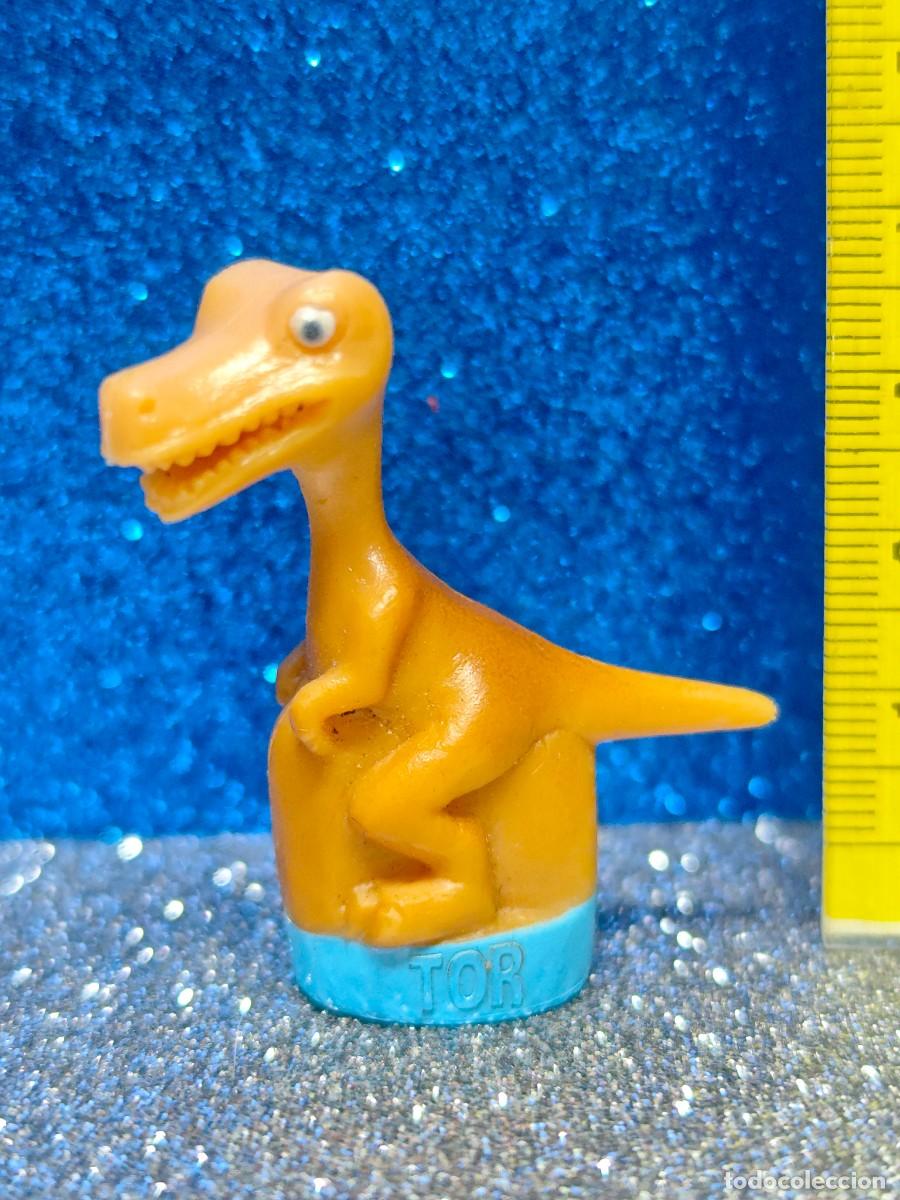Figuras de goma y PVC: FIGURA PVC CAPUCHON LAPIZ DINOSAURIO GALLETAS LU