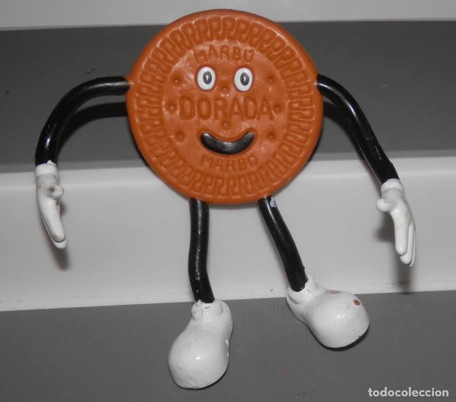 Figuras de goma y PVC: FIGURA DE PVC DE LA GALLETA DORADA DE LA MARBU