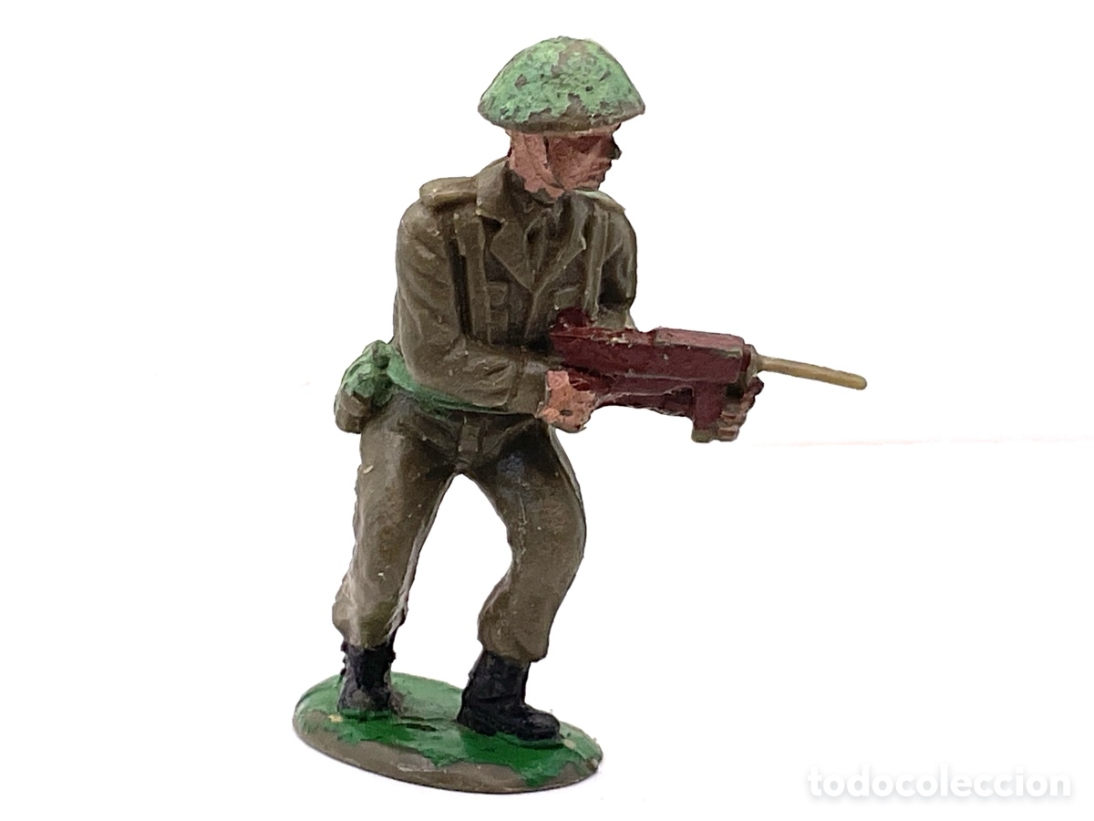 Figuras de goma y PVC: ANTIGUA FIGURA DE SOLDADO BRITANICO . MADE IN ENGLAND.