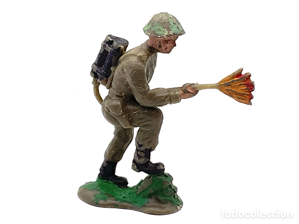 Figuras de goma y PVC: ANTIGUA FIGURA DE SOLDADO BRITANICO . MADE IN ENGLAND.
