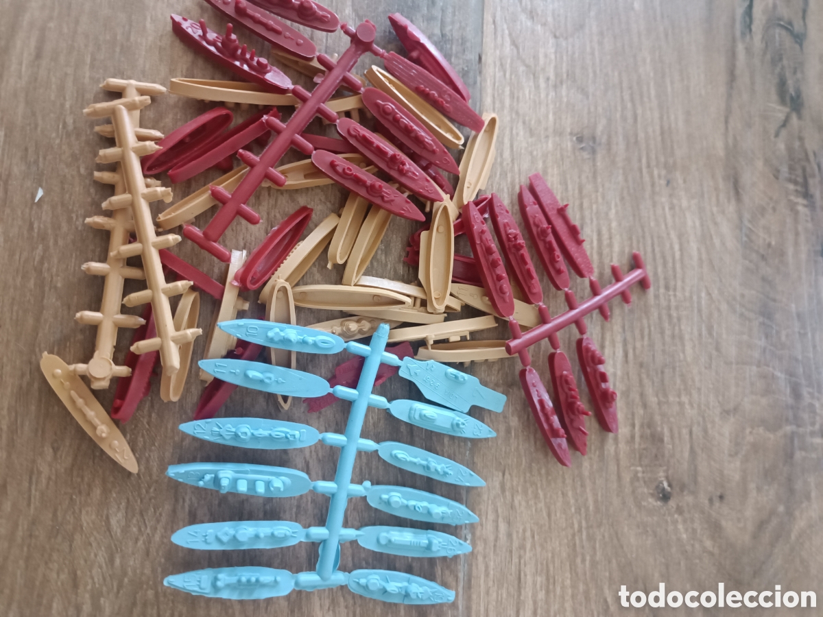 Figuras de Borracha e PVC: Lote de minibarcos - montaplex