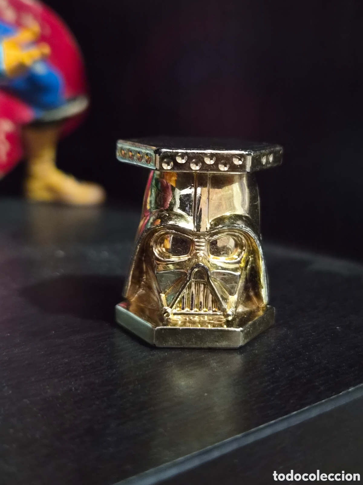 Figuras de goma y PVC: 16 I - DARTH VADER , DORADO ABATON STAR WARS
