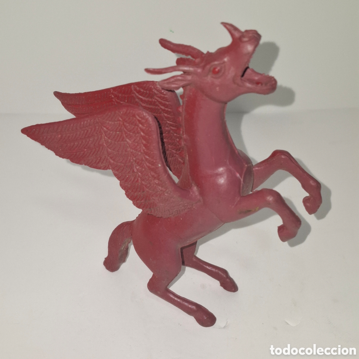 Figuras de goma y PVC: UNICORNIO DRAGON ALADO FIGURA DE PVC A&Ntilde;OS 70