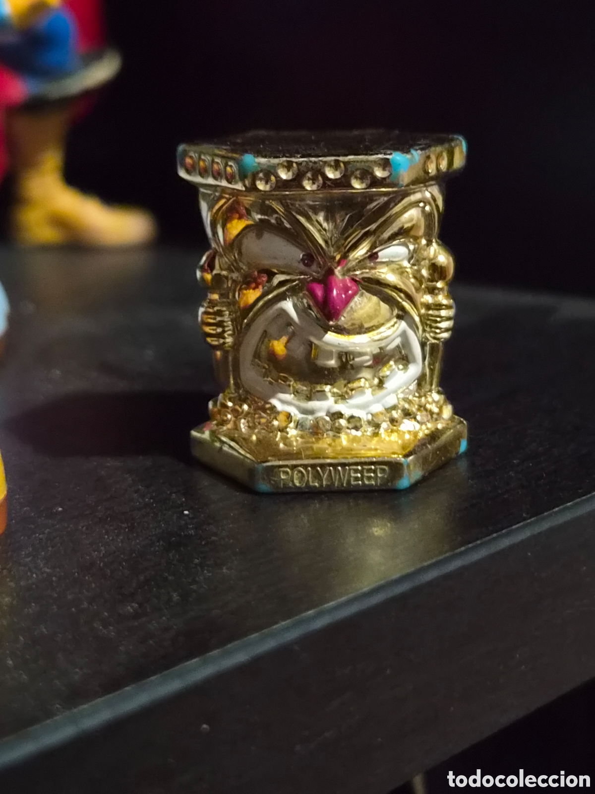 Figuras de goma y PVC: 21 - POLYWEEP, ABATON DORADO