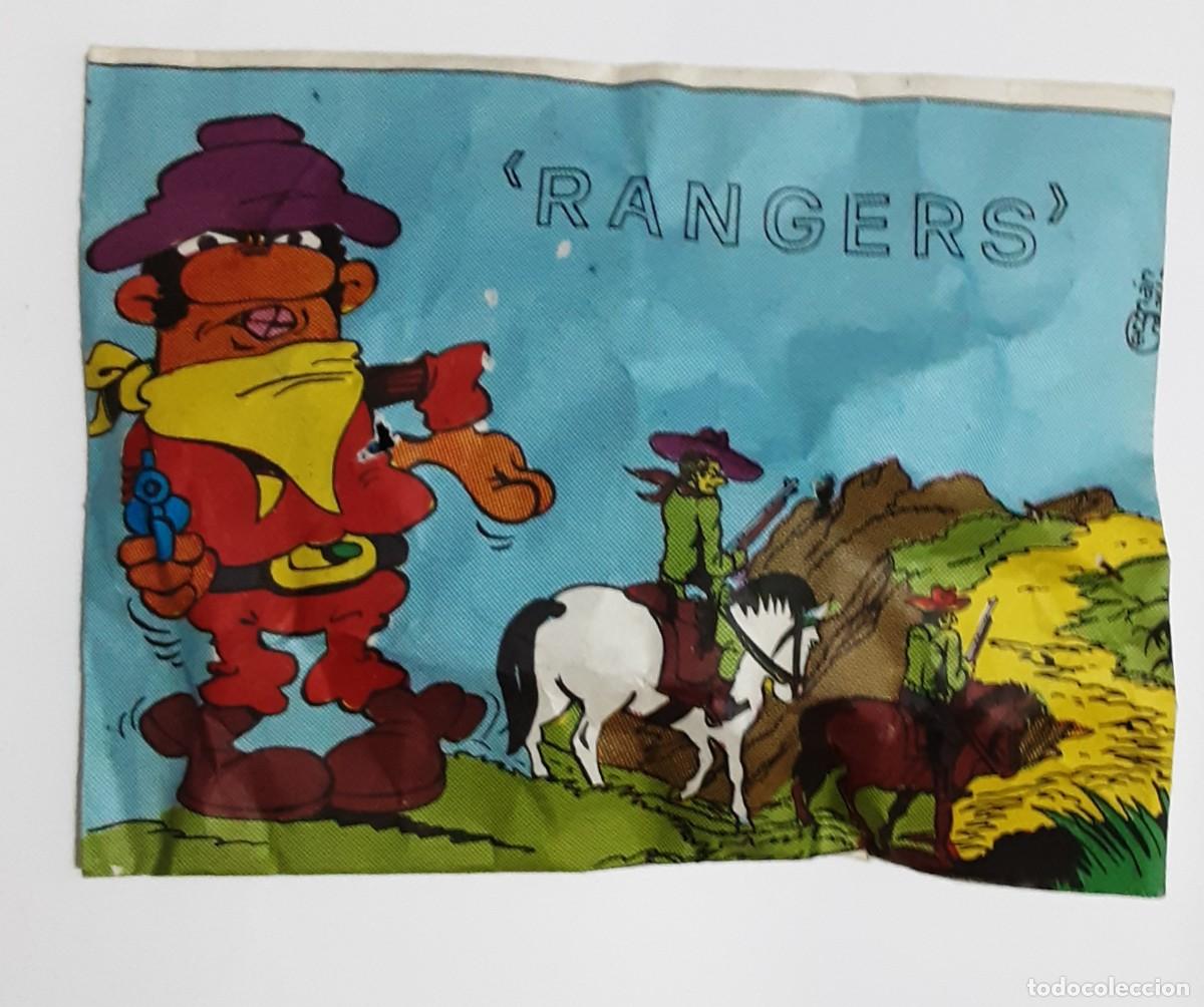 Figuras de goma y PVC: Sobre tipo montaplex rangers sin abrir a&ntilde;os 70